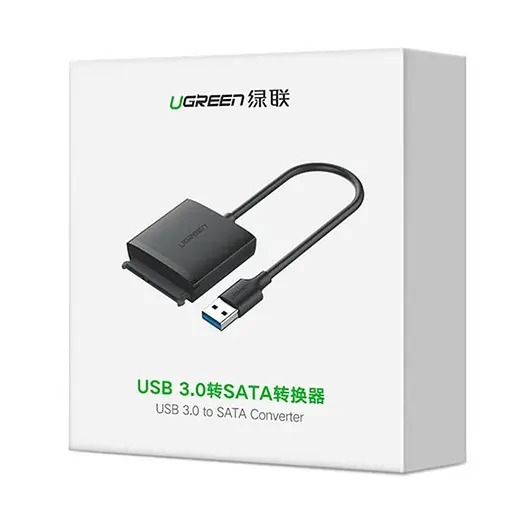 Перехідник конвертер для жорстких дисків Sata USB 3.0 Ugreen 60561 - фото 2