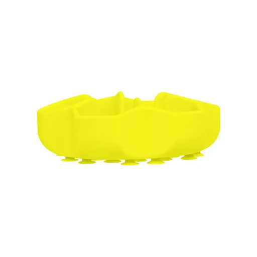 Миска для медленного питания Waudog Silicone 450 мл желтая - фото 4