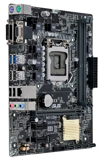 Материнская плата ASUS H110M-K (H110M-K) (Socket 1151, Intel H110, Micro-ATX) Б/у - фото 3