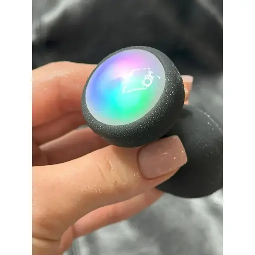 Анальна пробка з вібрацією, що світиться у темряві Light Anal Plug, Анальні іграшки - фото 3