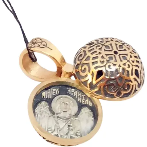 Золотая подвеска Харьковская ювелирная фабрика. Ангел хранитель. 11584-Ч