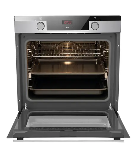 Духовой шкаф электрический Hansa 77 л A дисплей конвекция нержавеющая сталь - фото 9