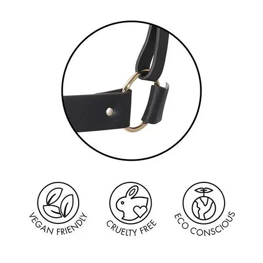 Портупея-пояс Bijoux Indiscrets MAZE - Wide Belt and Restraints Black, екошкіра - фото 5