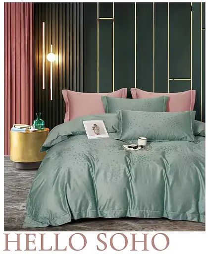 Комплект постельного белья Евро Boutique 200х230 см Dew Mint SOHO pbe0050853 - фото 3