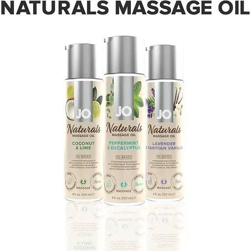 Масажна олія System JO - Naturals Massage Oil - Peppermint & Eucalyptus 120 мл - фото 5