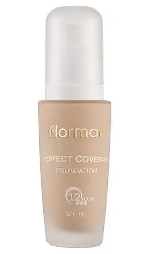 Тональная основа Flormar Perfect Coverage, тон 100 (Light Ivory), 30 мл (8000019544805) - фото 1