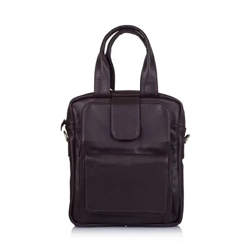 Чоловіча шкіряна сумка TARWA 25.5х7.5х30.5 см sum0026486 - фото 2