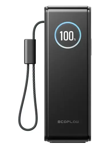 Павербанк EcoFlow RAPID Power Bank з кабелями Black 25 000 mAh / 170 Вт (EF-RAPID25K100W-B-EU) - фото 3