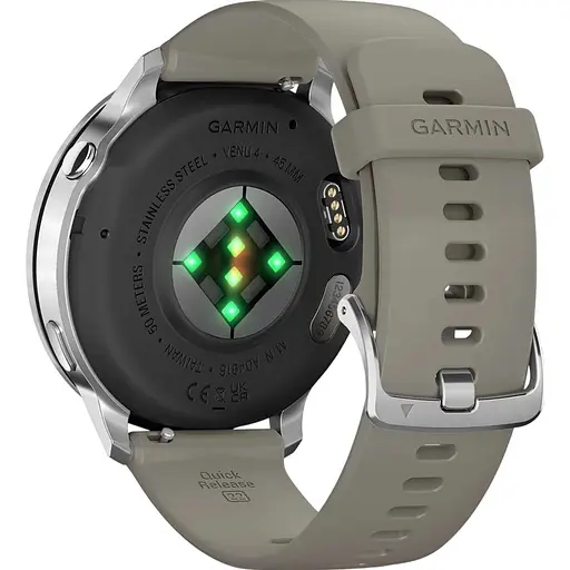 Смарт-часы Garmin Venu 4, 45 мм Silver with Silver Gray Silicone Band 010-03014-01 (146408) - фото 6