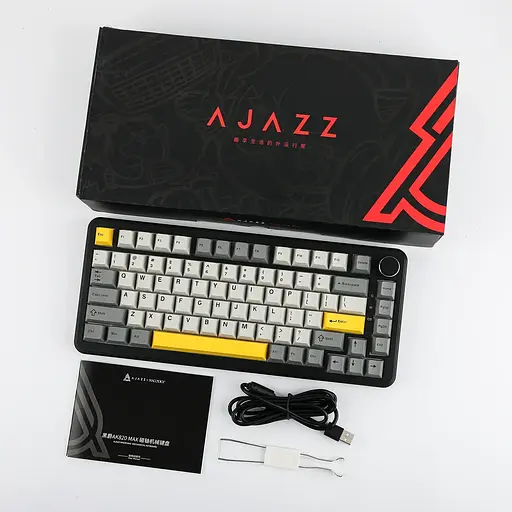 Игровая магнитная клавиатура AJAZZ AK820 Max / Проводное подключение / Magnetic Yellow Switch, Тёмно-серый - фото 6