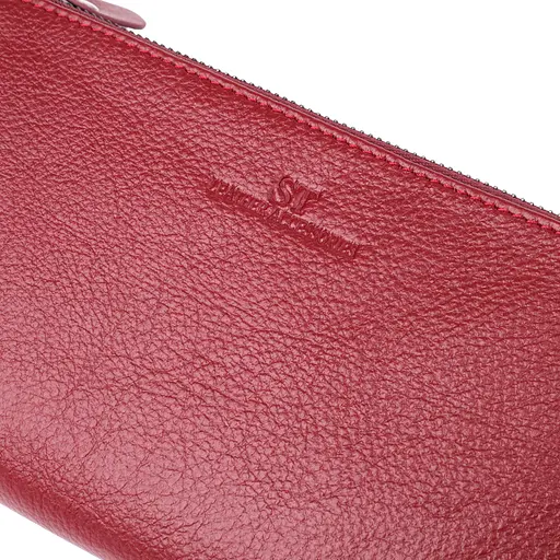 Шкіряний гаманець на три відділення для жінок ST Leather 20.5х10.5х3 см acs0029659 - фото 5