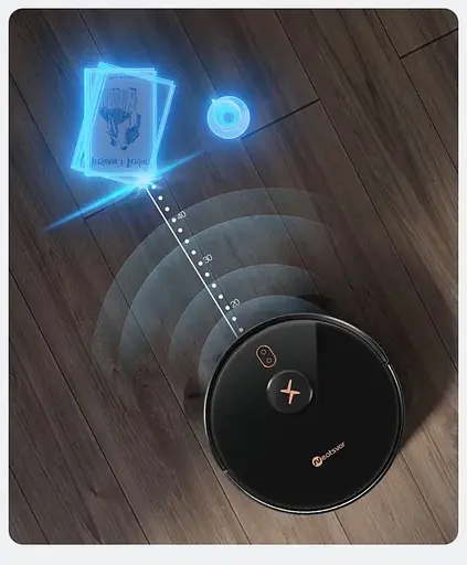 Робот пилосос Neatsvor X600 Pro з Wi-Fi та лазерною побудовою карти приміщень (Чорний) - фото 4