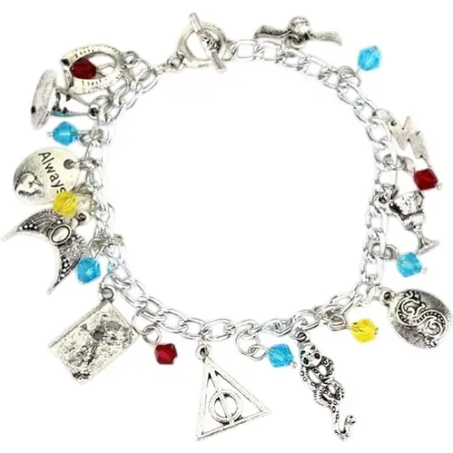 Браслет GeekLand Harry Potter Гаррі Поттер з підвісками Хогвартс HP 6.24.017 - фото 1