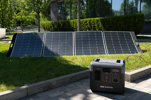 2E Портативная электростанция Syayvo 2400 Вт, 2560 Вт/ч, WiFi/BT, параллельное подключение, быстрая зарядка - фото 3
