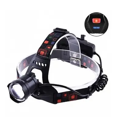 Налобный фонарь Police BL-XQ-218-HP50 Power bank + microUSB + 3х18650 + 3 режим - фото 3