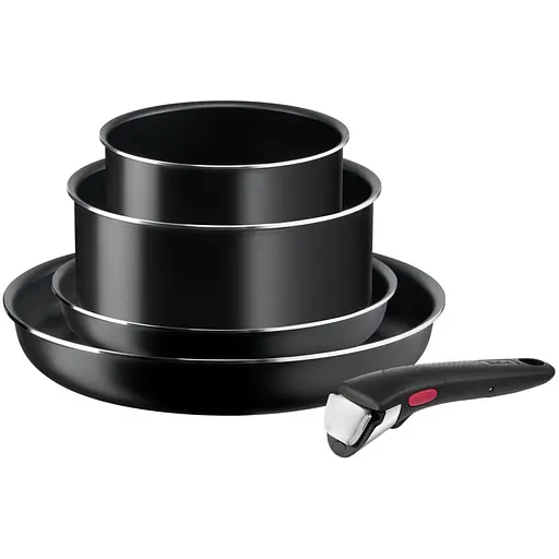 Набір посуду Tefal Ingenio Easy Cook & Clean 4 предмети чориний (L1539543)