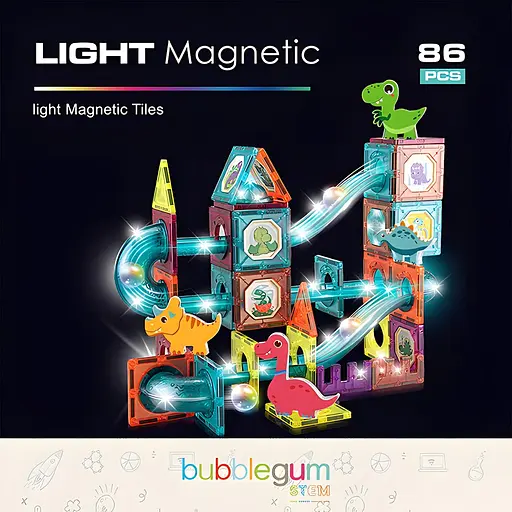 Конструктор магнітний DIY Magnetic Building Blocks на 86 деталей (СН1170) - фото 5