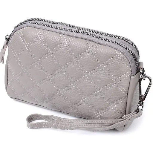 Женская сумка Vintage прошита ромбами на лицевой стороне из натуральной кожи 19.5х12.5х7 см sum0027022 - фото 1