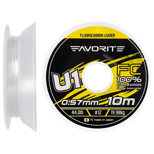 Флюорокарбон Favorite U1 FC 10 м 12/0.57 мм 44.0 lb/19.98 кг
