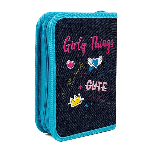 Шкільний пенал твердий одинарний з двома клапанами Yes Caramel Girl HP-04 - фото 2