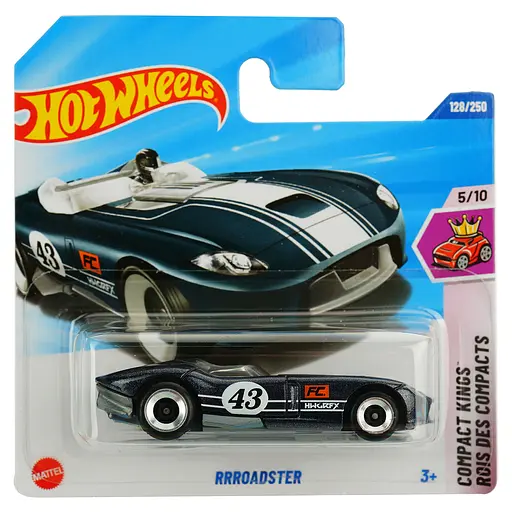 Базова машинка Hot Wheels Compact Kings Rrroadster чорна (5785) JBB97-N521      