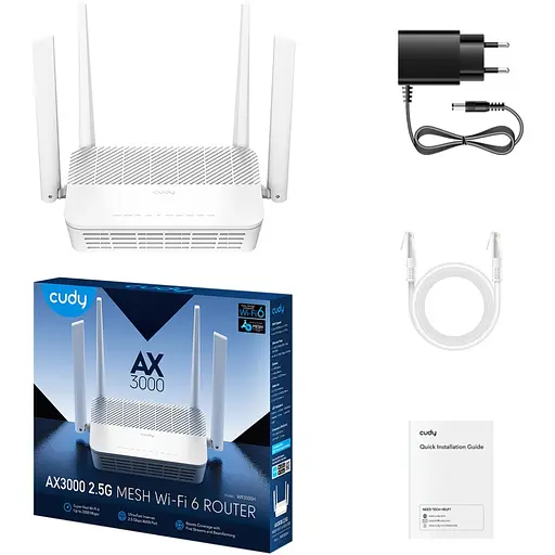 Маршрутизатор Cudy WR3000H AX3000 2.5G Wi-Fi 6 Mesh Router - фото 3