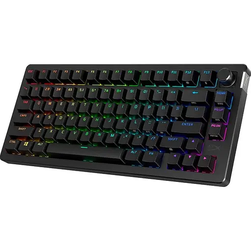 Клавіатура HyperX Alloy Rise 75 Wireless ENG/UA RGB Black (91Y91AA) - фото 2
