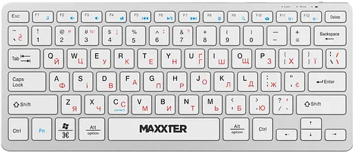Клавиатура беспроводная Maxxter KBW-C01S-UA Silver