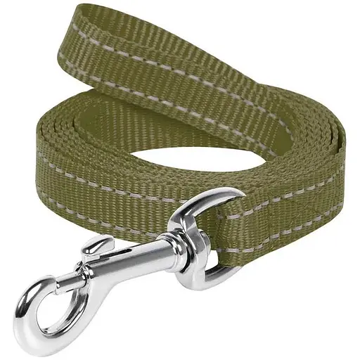 Повідець Dog Extreme з нейлону (ширина 20мм, довжина 150см) хакі