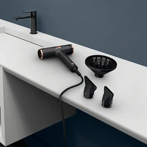 Фен Rowenta T-Shape Maestria Nano, 1700Вт, 3 режима, диффузор, ионизация, холодный обдув, черный - фото 10