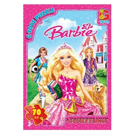 Детский пазл Barbie BA013 плакат 70 элементов