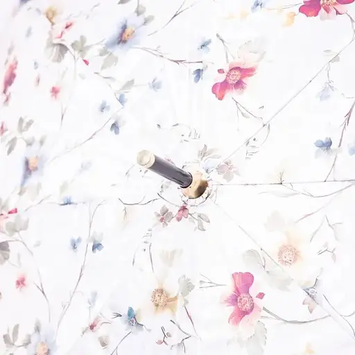 Парасоля-тростина Yiwu HP-23-7BE напівавтомат складна 99 см з квітковим принтом бежева - фото 9