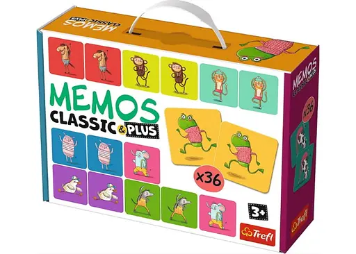 Настольная игра Trefl Мемо Классические. Двигайся и играй (Memos Classic&plus. Move and play) (02271)