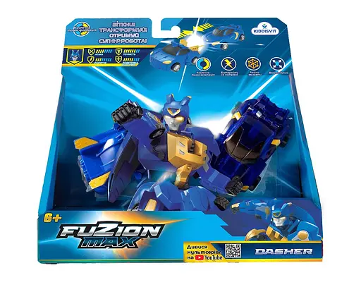 Игровой набор машинок-трансформеров Fuzion Max Дашен, 54003