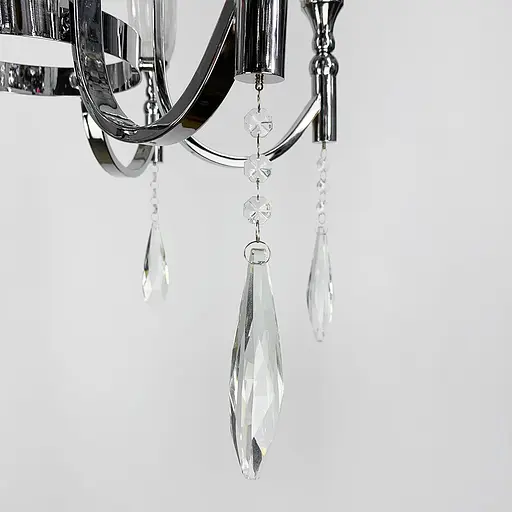 Класична люстра на 6 ламп із кришталевими підвісами Line.F AT 23/6 - фото 2