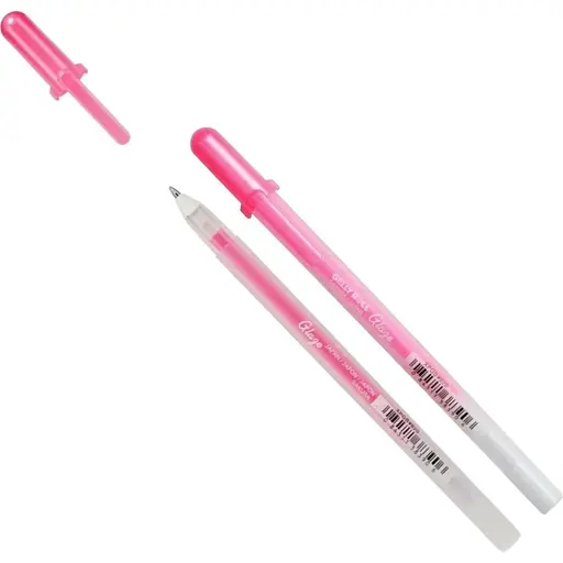 Ручка гелевая Sakura Glaze 3D-Roller Розовый - фото 1