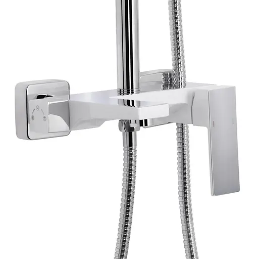 Душевая система универсальная Qtap Gemini Chrome/White с изливом QTGEM111CRW45687 - фото 2