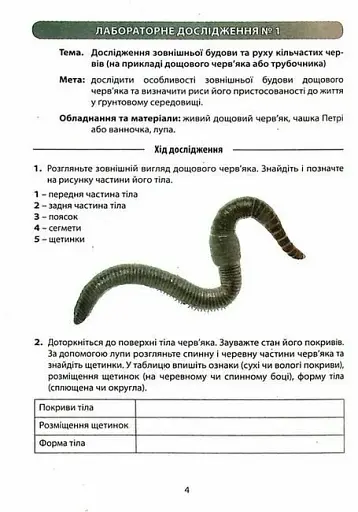 Біологія. 7 клас. Зошит для лабораторних досліджень та практичних робіт - фото 2