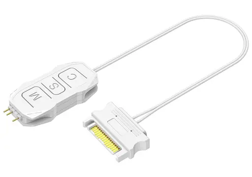 Контролер Coolmoon SK1 WHITE ARGB 3PIN to SATA з пультом (SK1 WHITE) - фото 1