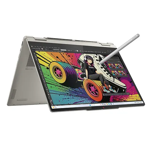 Ноутбук Lenovo Yoga 7 14AKP10 2-в-1, (83JR002FRM), 14'' сенсорный OLED-дисплей WUXGA, процессор AMD Ryzen™ AI 5340 (16 МБ кэша, до 4,80 ГГц), 16 ГБ L4 - фото 7