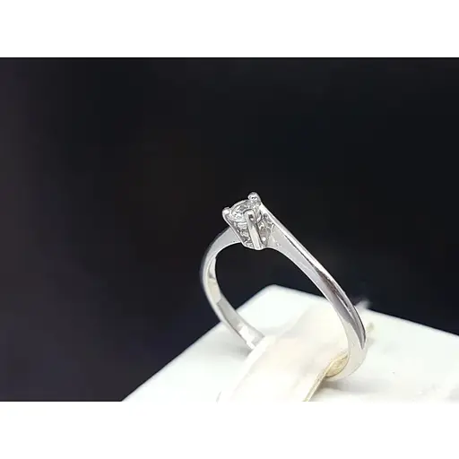 Серебряное кольцо Агни Флокс с фианитом. 1152Р-CZ 15 - фото 4