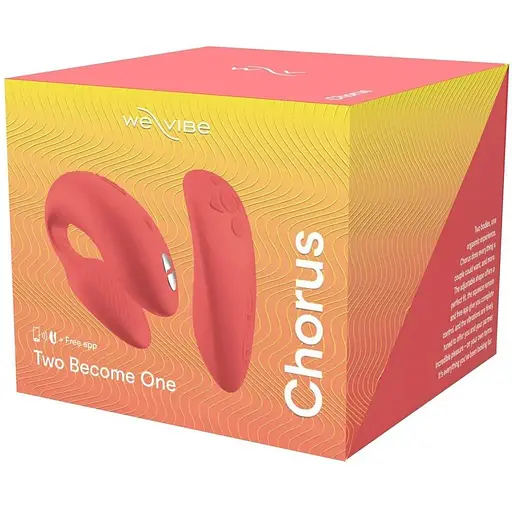 Смарт-вибратор для пар We-Vibe Chorus Crave Coral сенсорное управление вибрациями сжатием пульта - фото 9