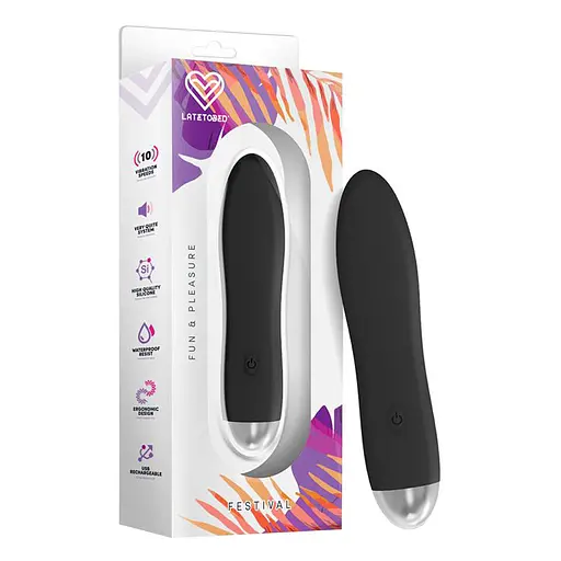 Вибратор Festival Dawel 13 см (черный) - фото 4