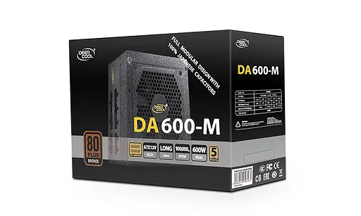 Блок живлення Deepcool 600W (DA600-M) Б/в,U1 - фото 1