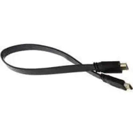 Шнур Hdmi плоский метал gold 7 3 мм 1.5 м