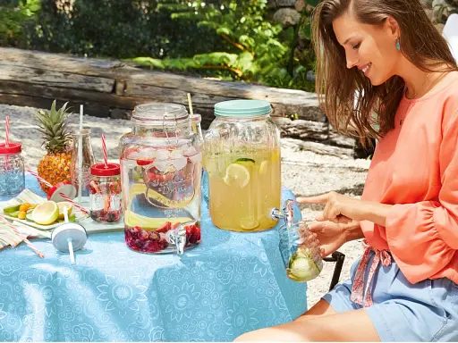 Набір склянок із трубочкою Ernesto 4 шт. 420 мл Ernesto прозорий-різнобарвний L3-10037 - фото 3