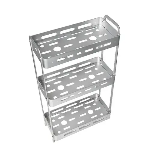 Полка Homax трехуровневая прямоугольная алюминиевая 57х33.3х15.5 см серебристая (EBA-3550 AL) - фото 3