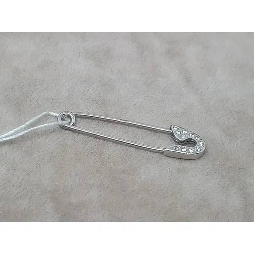 Серебряная брошь-булавка Ювелир Стандарт с фианитами. 3333-3 - фото 2