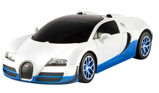 Машинка Rastar Bugatti Veyron Grand Sport на управлінні 1:24 білий 47000