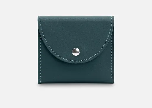 Кожаный кошелек 2.2 зеленый - фото 1